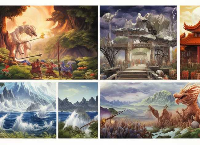 神话故事连环画6幅绘本（神话故事连环画6幅绘本怎么画）