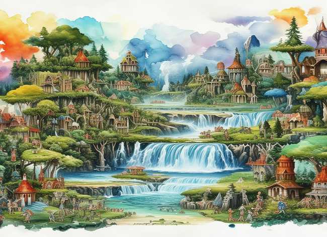 水彩故事连环画复杂、水彩故事连环画复杂图片