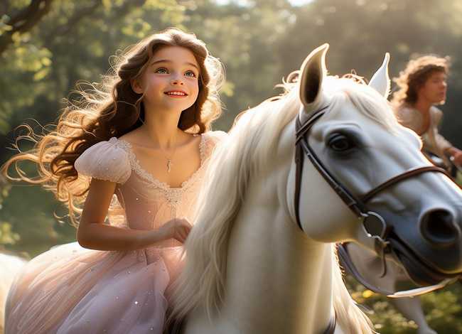 白马公主儿童故事（公主白马王子的故事）