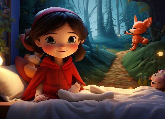 儿童睡前故事小红帽，睡前故事幼儿小红帽