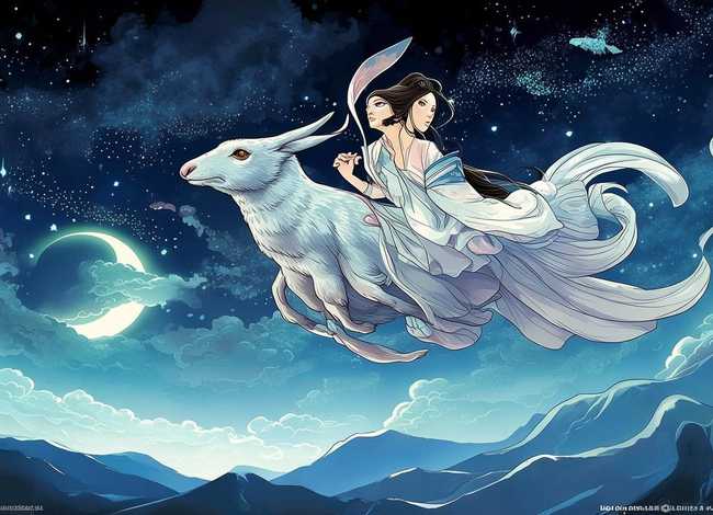 神话故事嫦娥奔月的手抄报 神话故事嫦娥奔月的手抄报图片