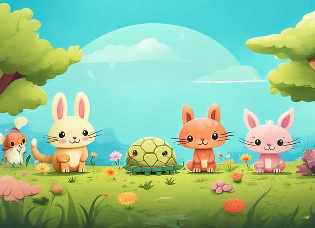 动物故事画简笔画大全 - 动物故事画简笔画大全可爱