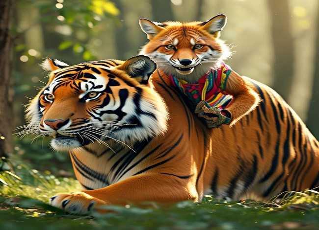 儿童故事狐假虎威表演视频（狐假虎威故事表演视频一等奖）