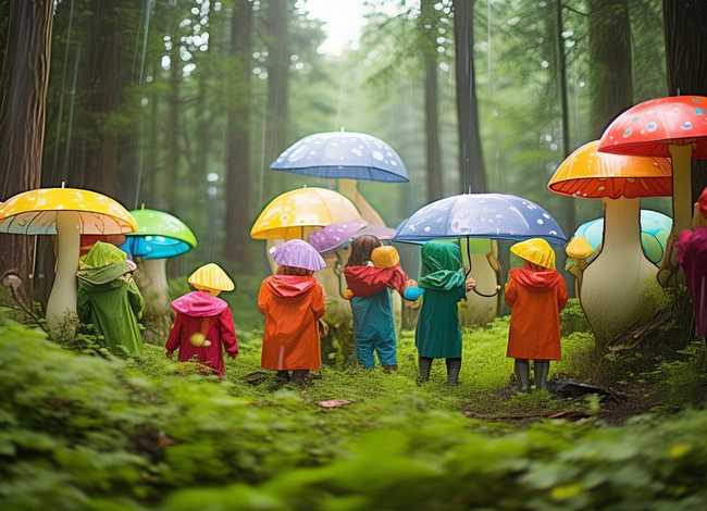 儿童故事蘑菇雨伞 蘑菇雨伞小班语言故事教案