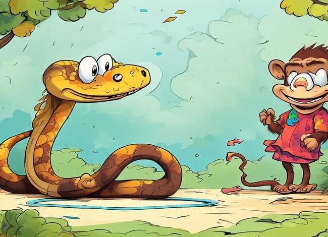 成语故事创意画画蛇添足；成语故事创意画画蛇添足图片大全