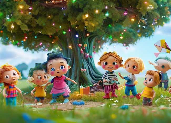 幼儿园童话故事绘画横版 - 幼儿园故事画画大全4张