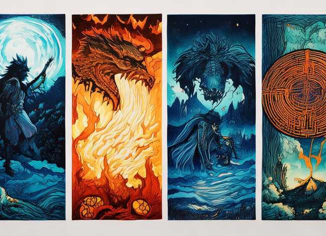 神话故事四幅图手抄报 - 神话故事四幅图手抄报图片