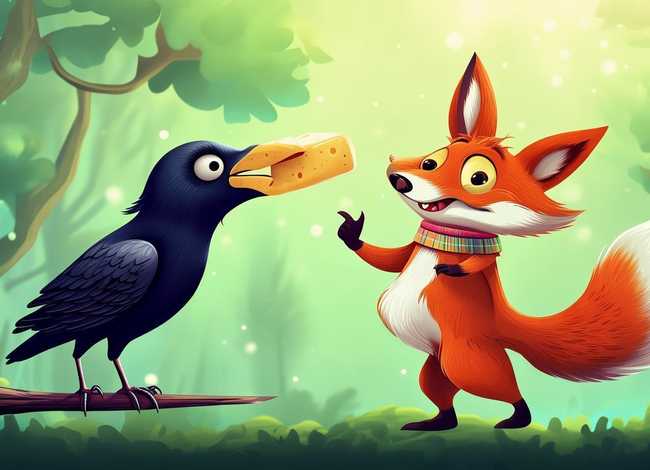 儿童故事狐狸与乌鸦 狐狸与乌鸦幼儿故事