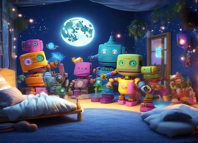 儿童睡前童话故事机器人大战、儿童睡前机器人大战故事