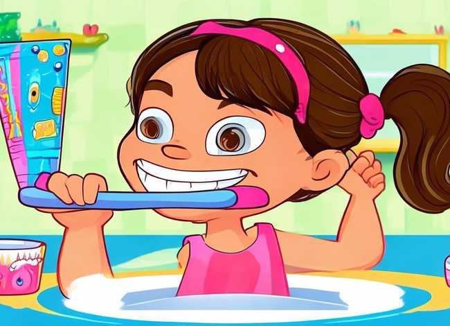 儿童刷牙的正确方法图片步骤，儿童刷牙的正确方法图片大全