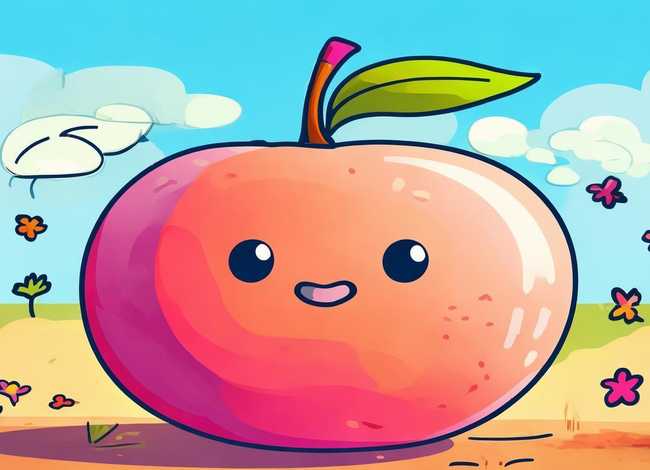 桃儿童画 桃简笔画 儿童