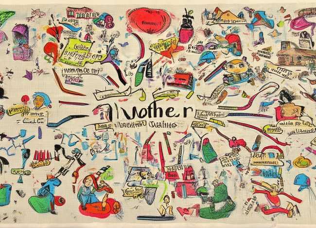 母亲的故事思维导图；母亲的故事思维导图图画