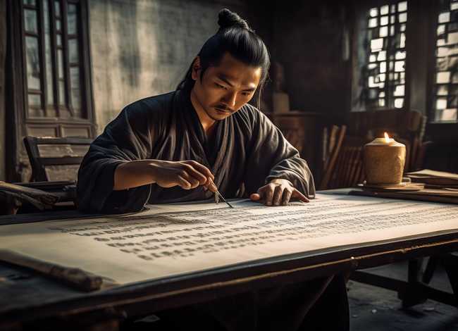 书法家的故事简短版 - 书法家的故事简短版画画