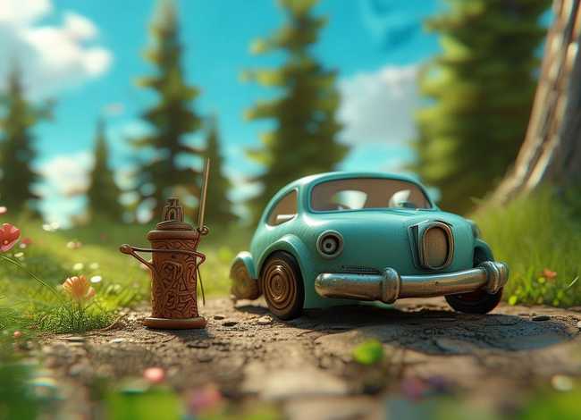 儿童故事小汽车和小笛子，小汽车和小笛子绘本故事