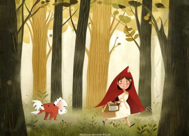 儿童绘本故事图片小红帽，绘本故事大全带图片小红帽