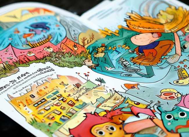 儿童故事画带文字可打印 - 小孩故事带画