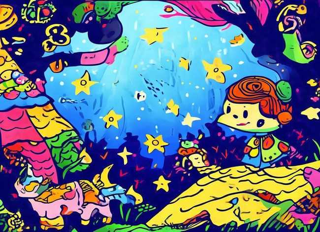 童话故事手绘画儿童画 - 儿童童话故事手绘画