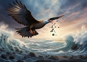 《精卫填海》故事、精卫填海故事图片