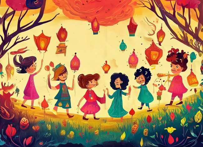 儿童故事绘画图片4幅、儿童故事绘画作品图片