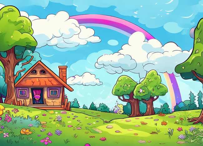 儿童故事背景图片，幼儿故事背景图片