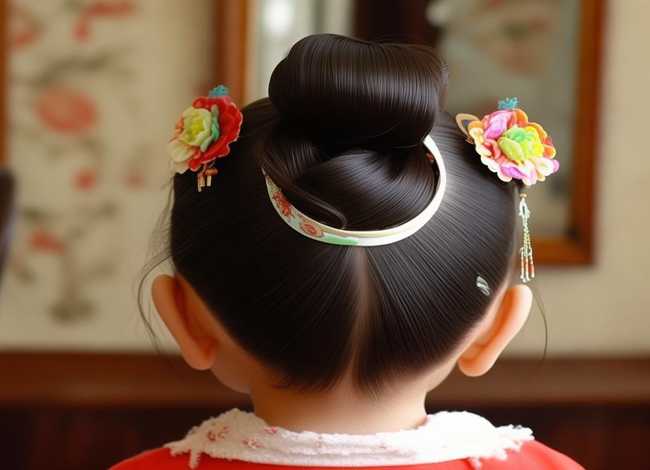 儿童旗袍发型的扎法（儿童旗袍发型的扎法教程）