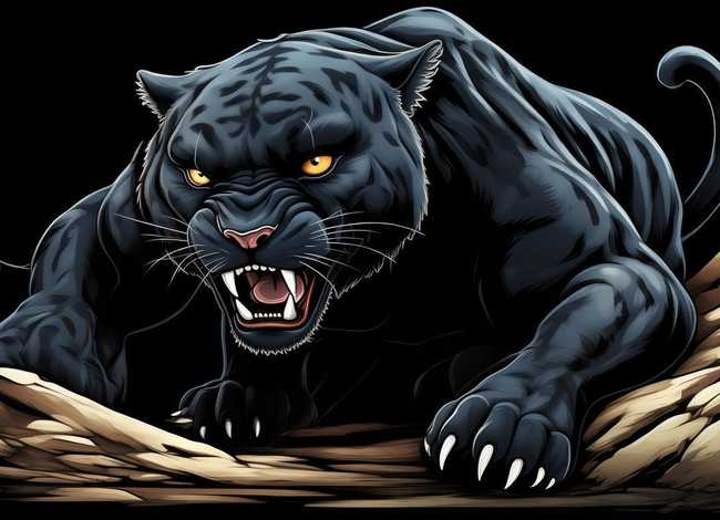 豹的简笔画凶残霸气 - 豹的简笔画凶残霸气图片