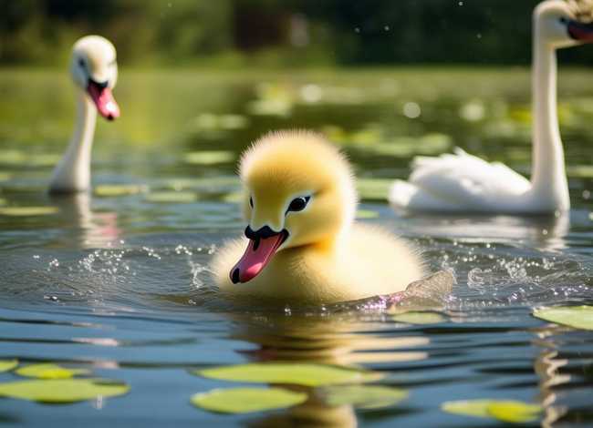 天鹅宝宝趣味故事、天鹅宝宝趣味故事图片