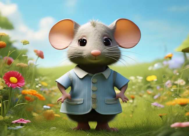 幼儿图画小故事；幼儿图画故事鼠小弟的小背心没有采用的修辞手法是