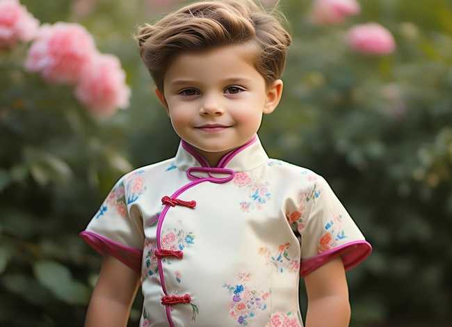 儿童短发穿旗袍发型图片 - 儿童短发穿旗袍发型图片大全
