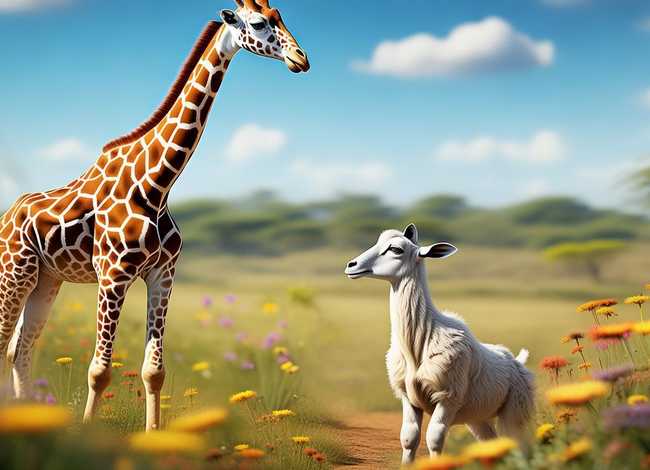 儿童故事长颈鹿和山羊、长颈鹿和山羊的故事告诉我们什么道理