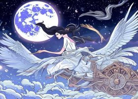 神话故事手抄报嫦娥奔月怎么画、神话故事手抄报嫦娥奔月怎么画的