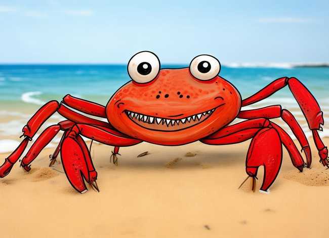 螃蟹儿童简笔画（儿童简笔画螃蟹步骤）