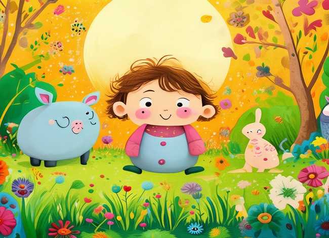 儿童动物故事画、幼儿动物故事简笔画