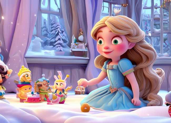 白雪公主儿童故事玩具（白雪公主玩具故事动画片）