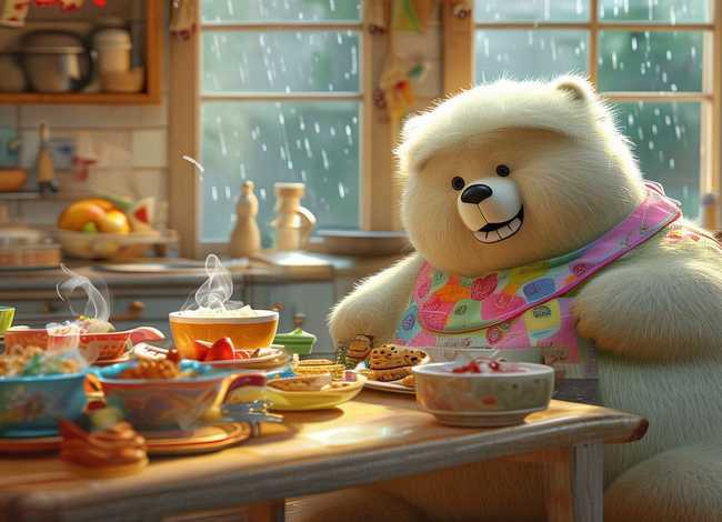 儿童故事视频小熊吃饭（小熊吃饭的故事视频）