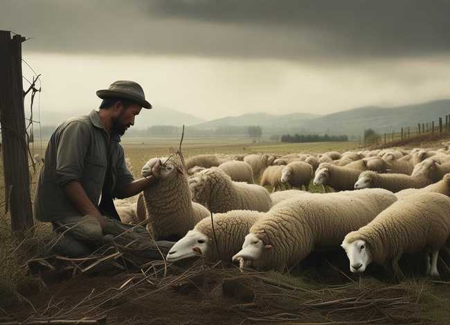 亡羊补牢成语故事绘画；亡羊补牢成语故事绘画图片