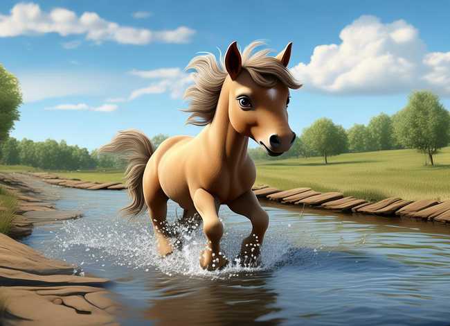 儿童故事小马过河的故事 - 小马过河的故事 幼儿小故事