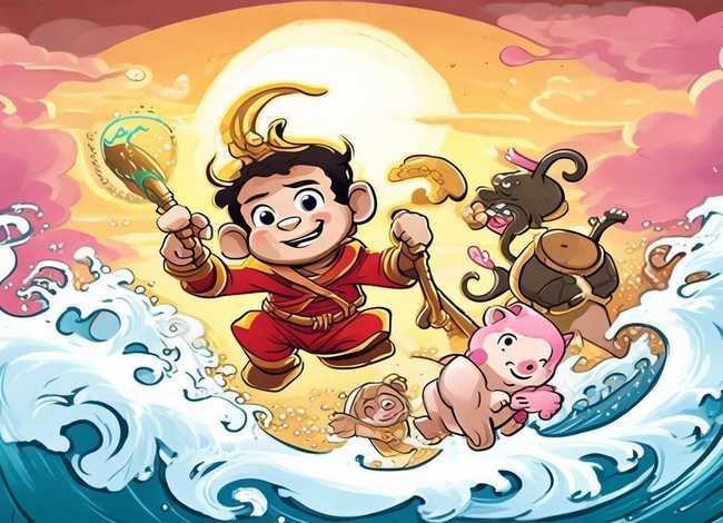 儿童西游记连环画；西游记儿童连环画6张