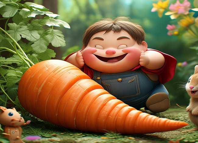 儿童故事拔萝卜封面 拔萝卜故事图片顺序