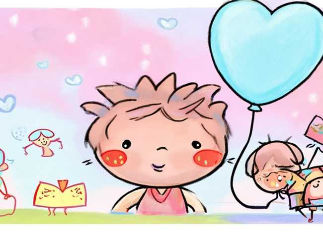 爱心的故事儿童画 - 爱心故事简笔画