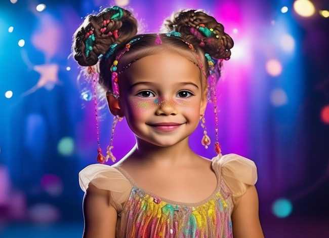 表演妆容儿童编发 - 表演妆容儿童编发怎么编