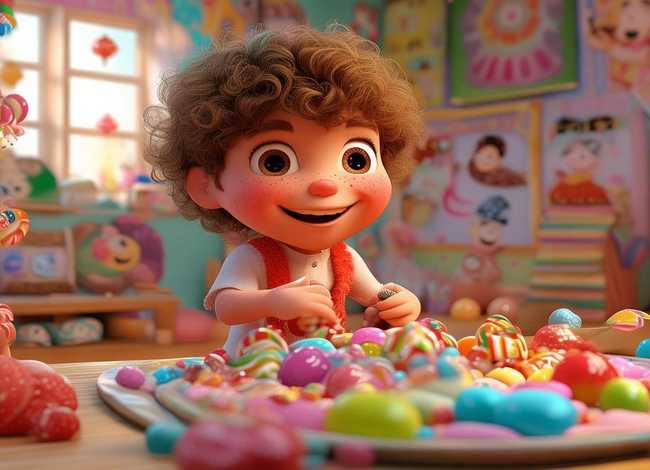 吃糖的儿童故事，吃糖的小孩故事