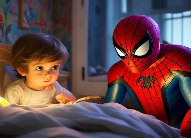 儿童故事蜘蛛侠睡前故事 - 蜘蛛侠睡前故事文字
