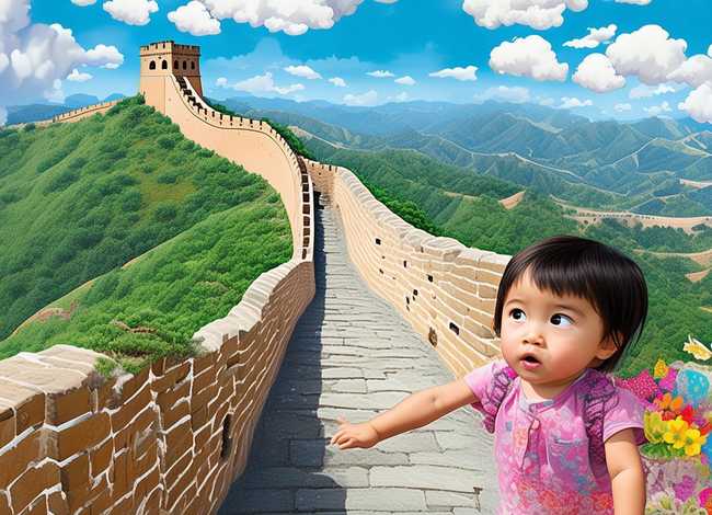 万里长城的儿童故事完整版；万里长城的儿童画