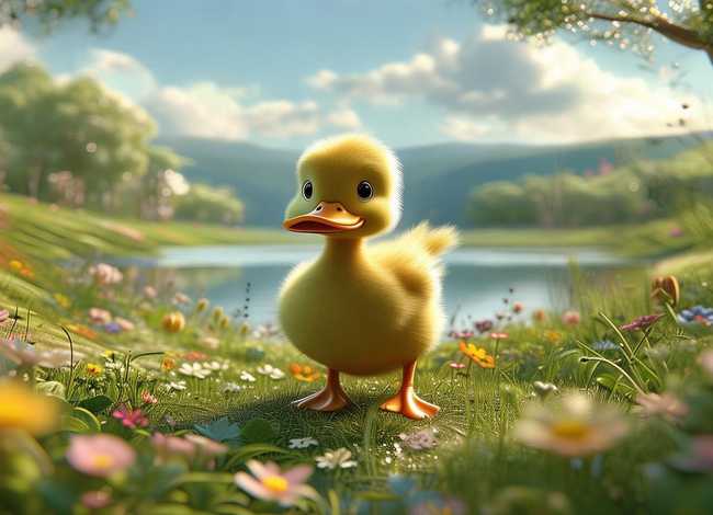 童话故事儿童画丑小鸭 - 丑小鸭的故事怎么画