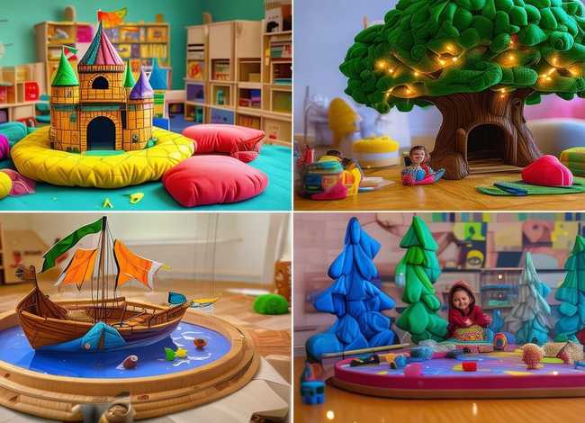 儿童故事场景道具，幼儿园故事场景教具