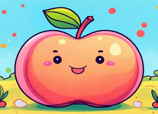 桃儿童画 桃简笔画 儿童