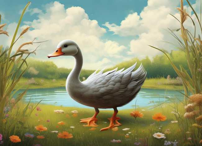 丑小鸭儿童故事插图（丑小鸭故事插图图片大全）