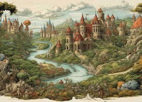 王国插画手绘图片 王国插画手绘图片大全