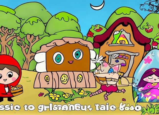 四幅童话故事简笔画四年级（童话故事简笔画四年级）